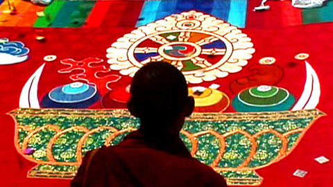 Monk at Thangka Festival